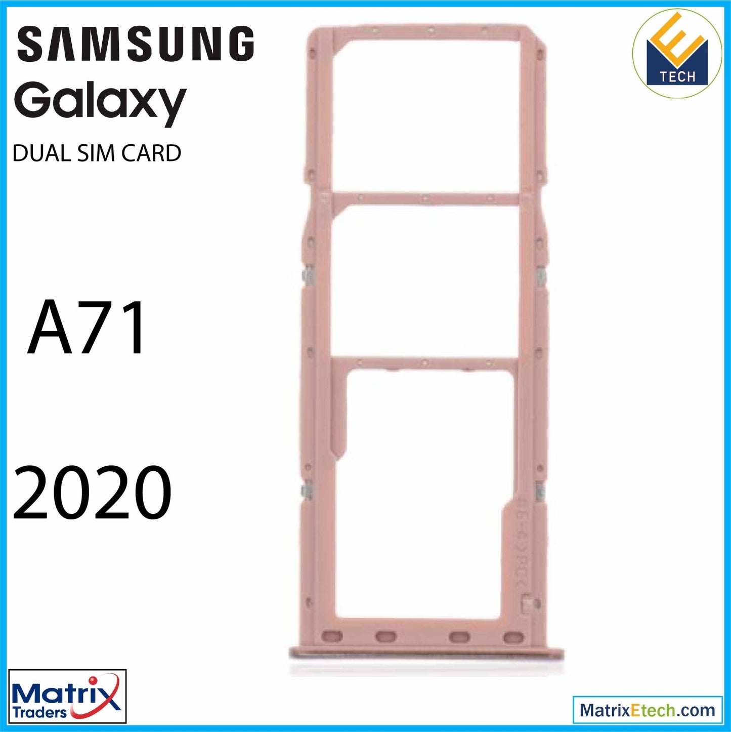 Samsung Galaxy A71 (A715 2020) Dual Sim Card Tray - Matrix Traders