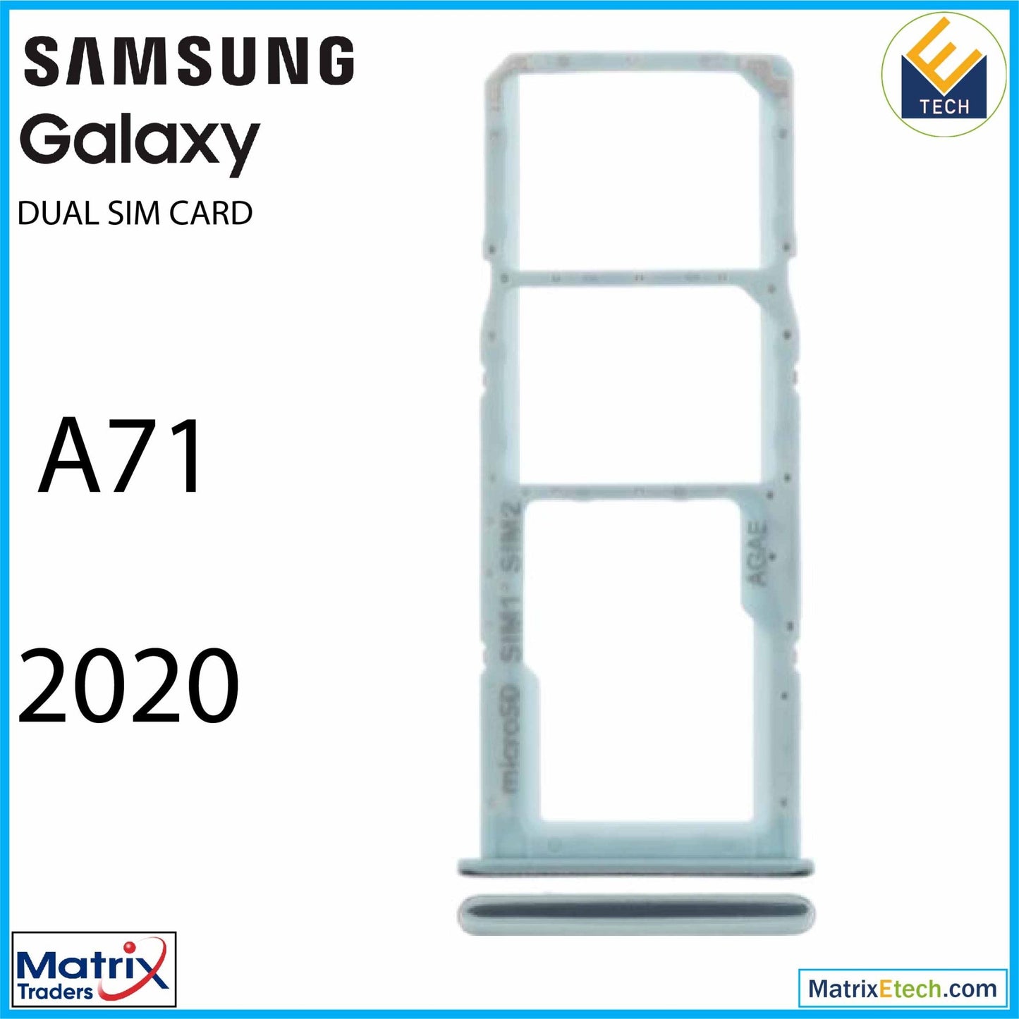 Samsung Galaxy A71 (A715 2020) Dual Sim Card Tray - Matrix Traders