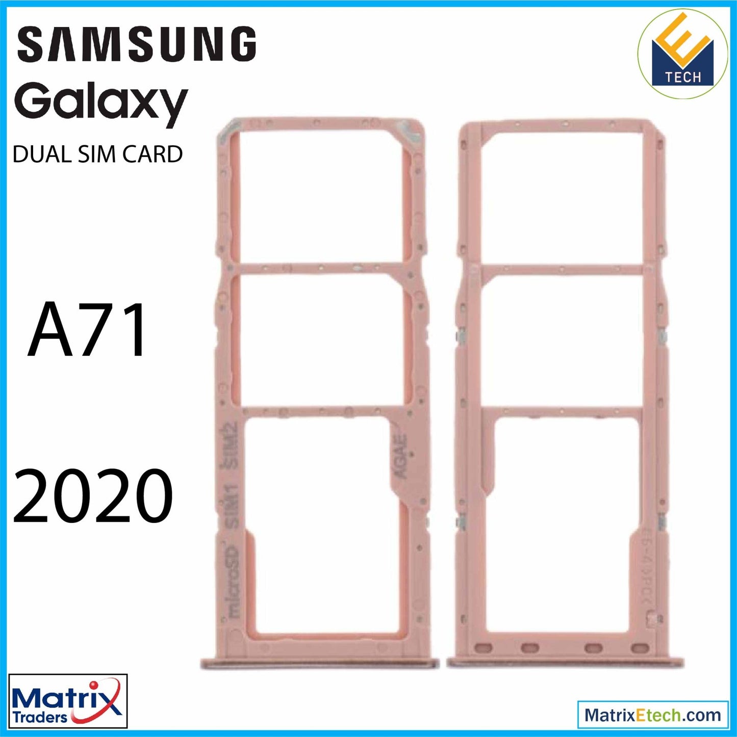 Samsung Galaxy A71 (A715 2020) Dual Sim Card Tray - Matrix Traders