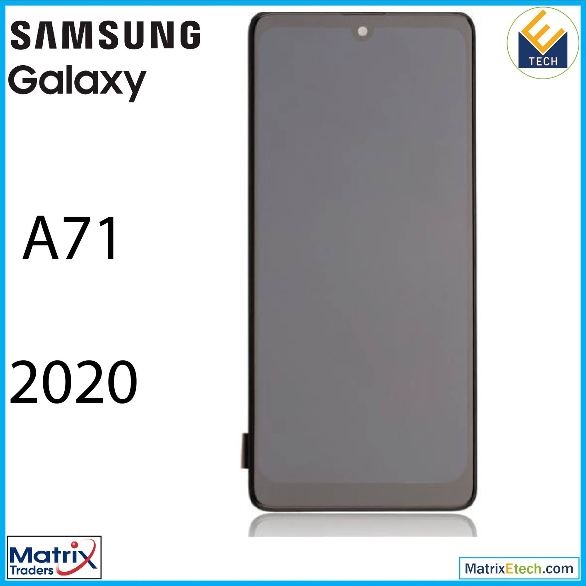 Samsung Galaxy A71 (A715 2020) OLED Assembly With Frame (6.36) (Aftermarket Plus Hard) - Matrix Traders