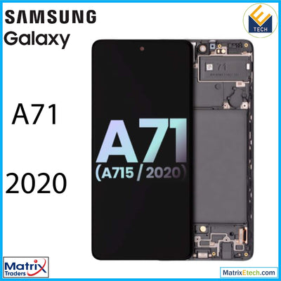 Samsung Galaxy A71 (A715 2020) OLED Assembly With Frame (Service Pack) - Matrix Traders