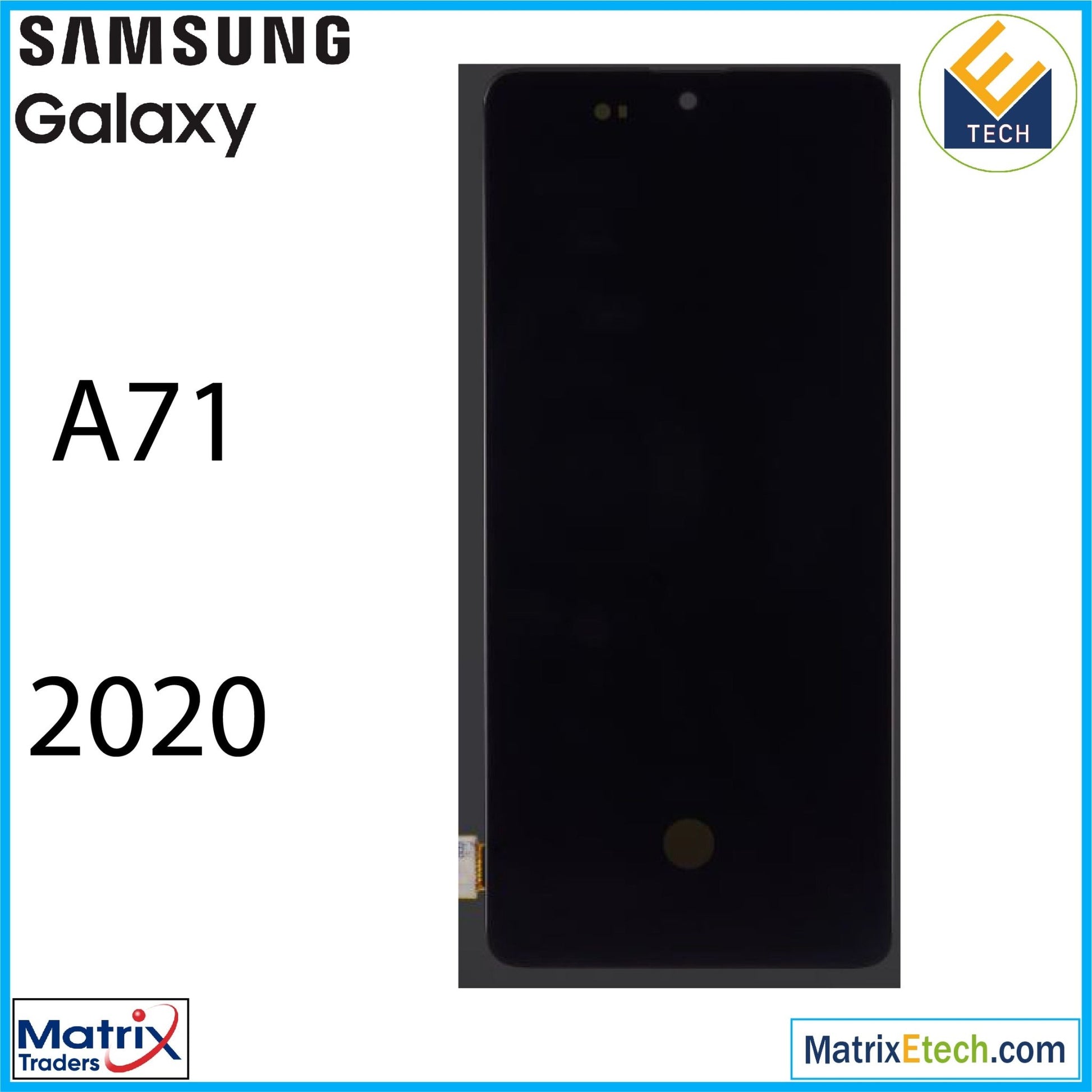 Samsung Galaxy A71 (A715 2020) OLED Assembly Without Frame (Refurbished) - Matrix Traders