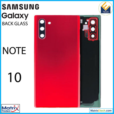 Samsung Galaxy Note 10 Back Cover Glass With Camera Lens (Aftermarket Plus) - Matrix Traders