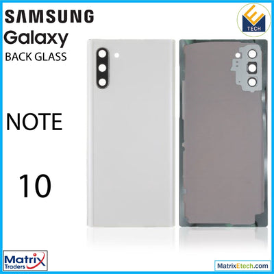 Samsung Galaxy Note 10 Back Cover Glass With Camera Lens (Aftermarket Plus) - Matrix Traders