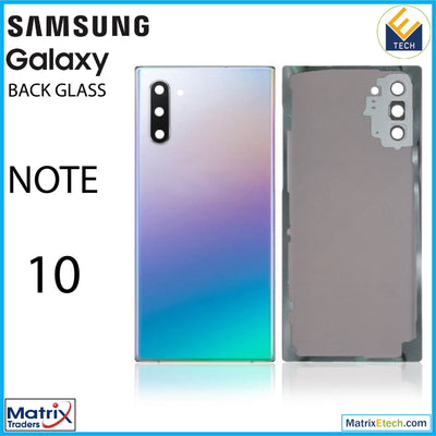 Samsung Galaxy Note 10 Back Cover Glass With Camera Lens (Service Pack) - Matrix Traders