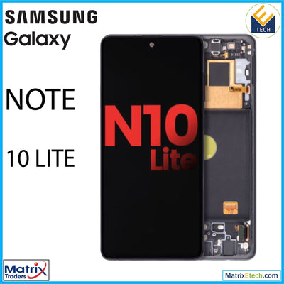 Samsung Galaxy Note 10 Lite OLED Assembly With Frame - Matrix Traders