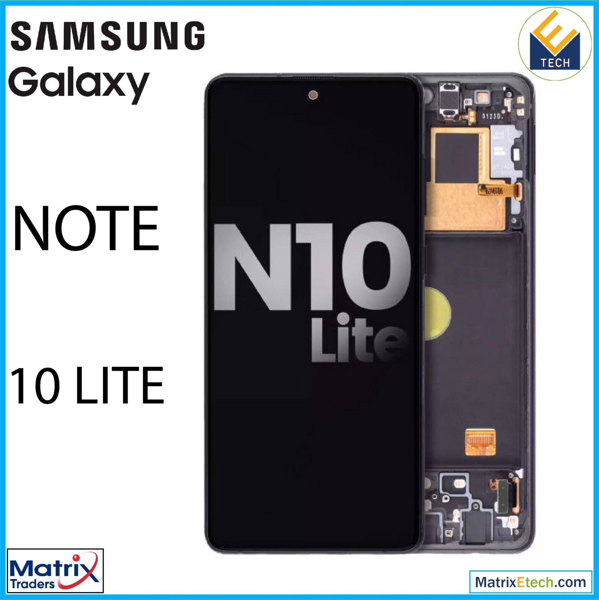 Samsung Galaxy Note 10 Lite OLED Assembly With Frame (Pull A) - Matrix Traders