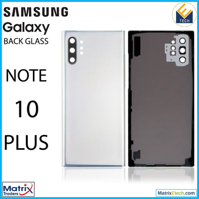 Samsung Galaxy Note 10 Plus 5G Back Cover Glass With Camera Lens (Aftermarket Plus) - Matrix Traders