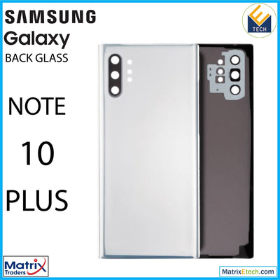 Samsung Galaxy Note 10 Plus 5G Back Cover Glass With Camera Lens (Aftermarket Plus) - Matrix Traders