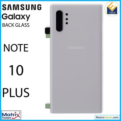 Samsung Galaxy Note 10 Plus 5G Back Cover Glass With Camera Lens (Service Pack) - Matrix Traders