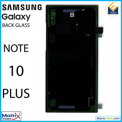 Samsung Galaxy Note 10 Plus 5G Back Cover Glass With Camera Lens (Service Pack) - Matrix Traders