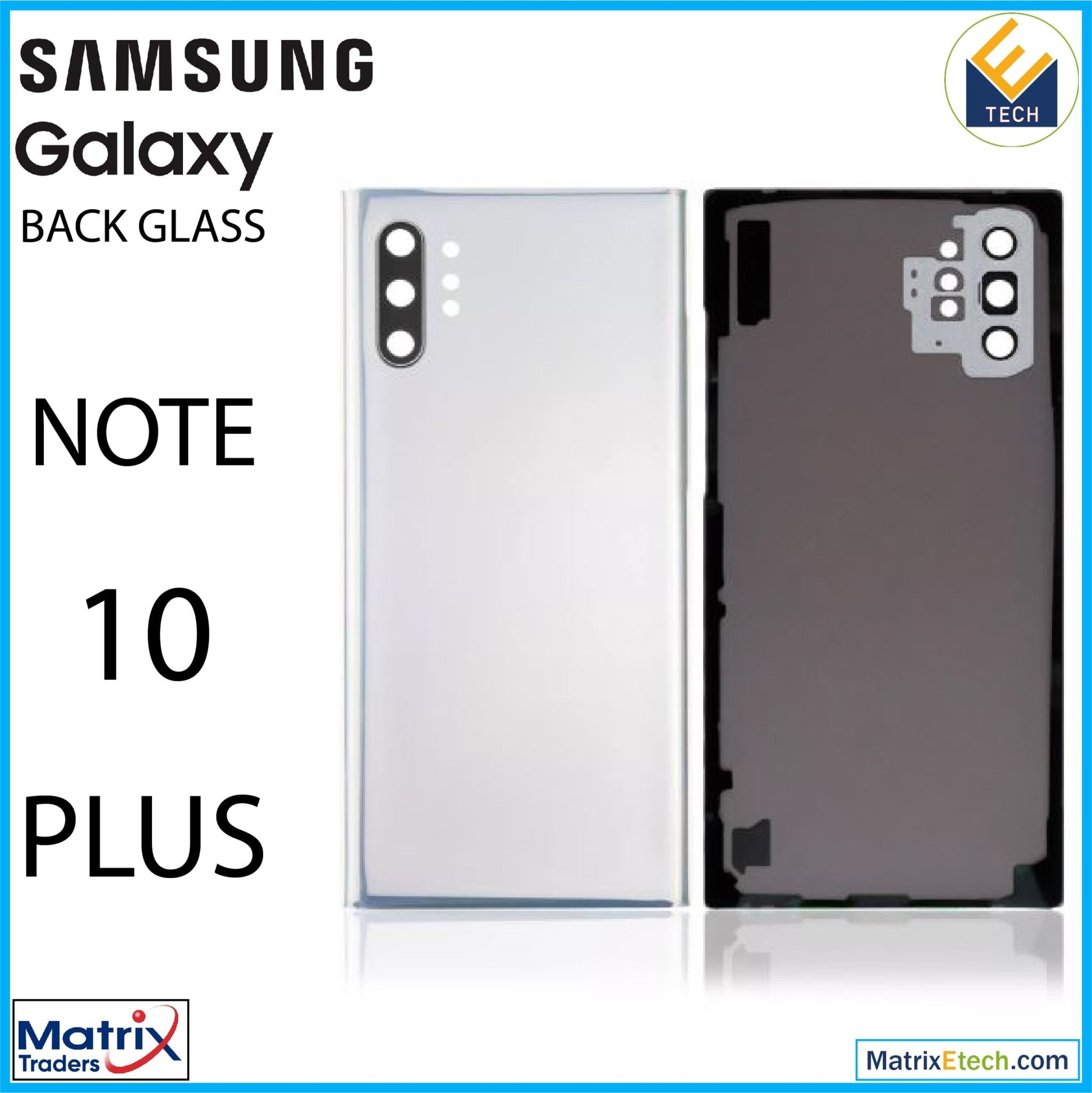 Samsung Galaxy Note 10 Plus 5G Back Cover Glass With Camera Lens (Service Pack) - Matrix Traders