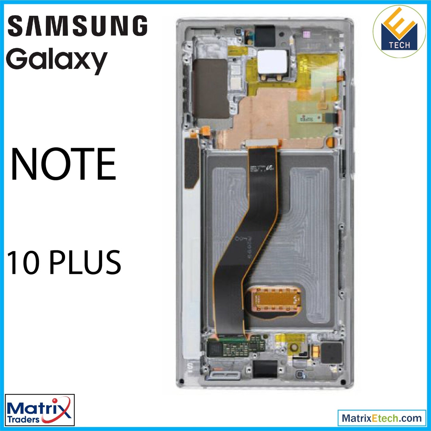 Samsung Galaxy Note 10 Plus 5G OLED Assembly With Frame - Matrix Traders