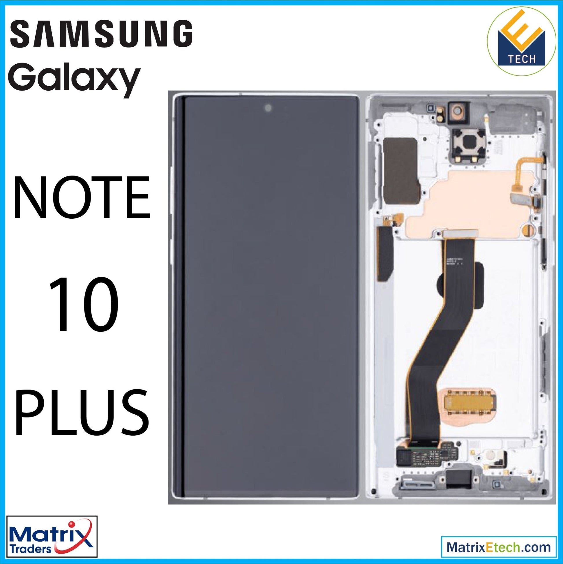 Samsung Galaxy Note 10 Plus 5G OLED Assembly With Frame - Matrix Traders