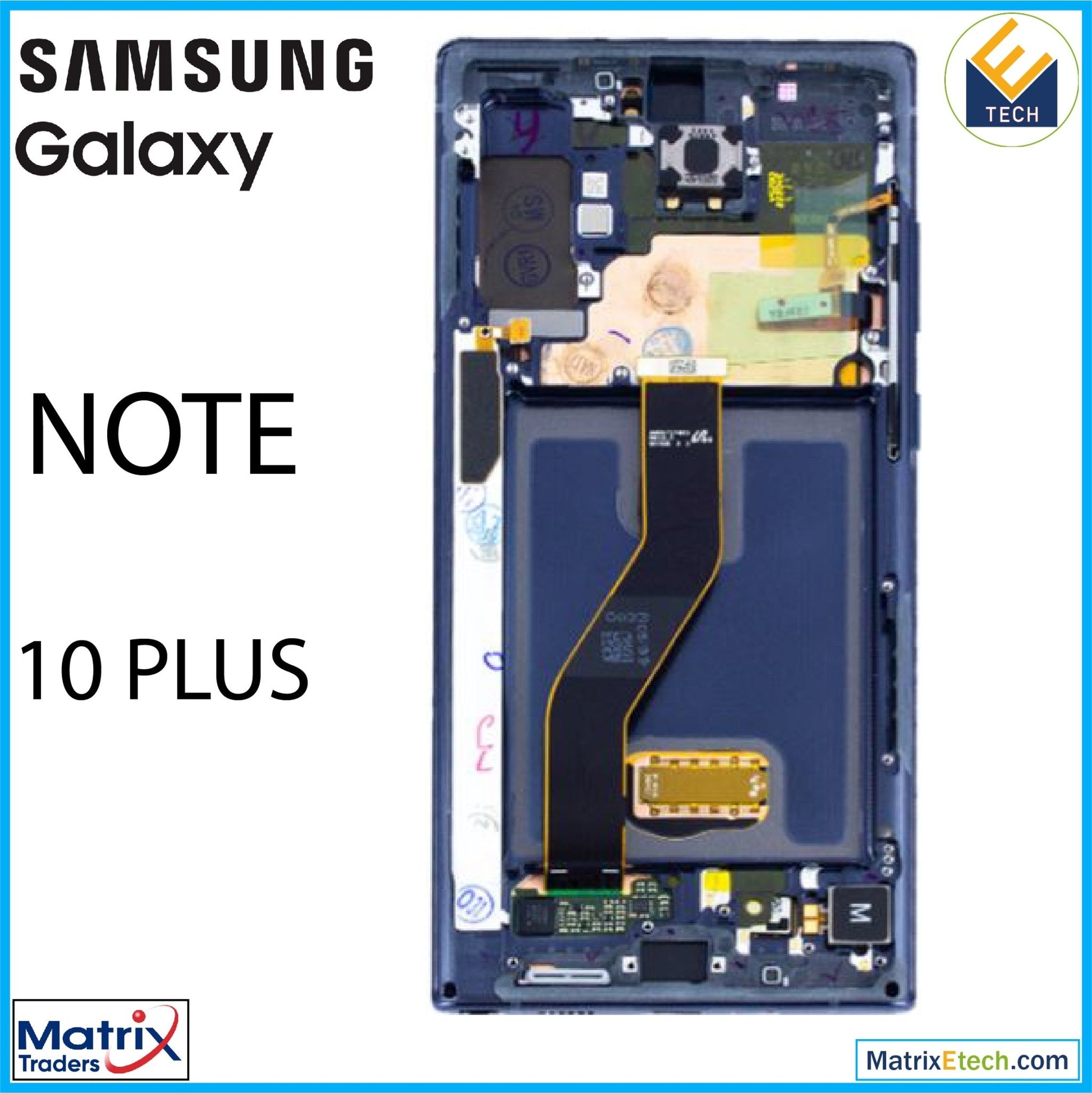 Samsung Galaxy Note 10 Plus 5G OLED Assembly With Frame (Blemish B) - Matrix Traders