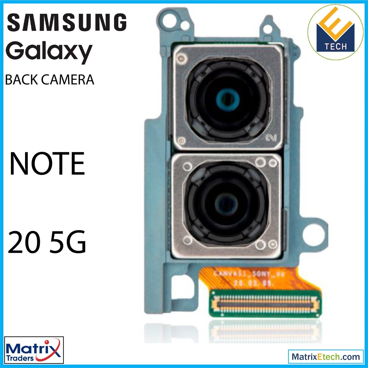 Samsung Galaxy Note 20 5G Back Camera (N981U) (US Version) - Matrix Traders