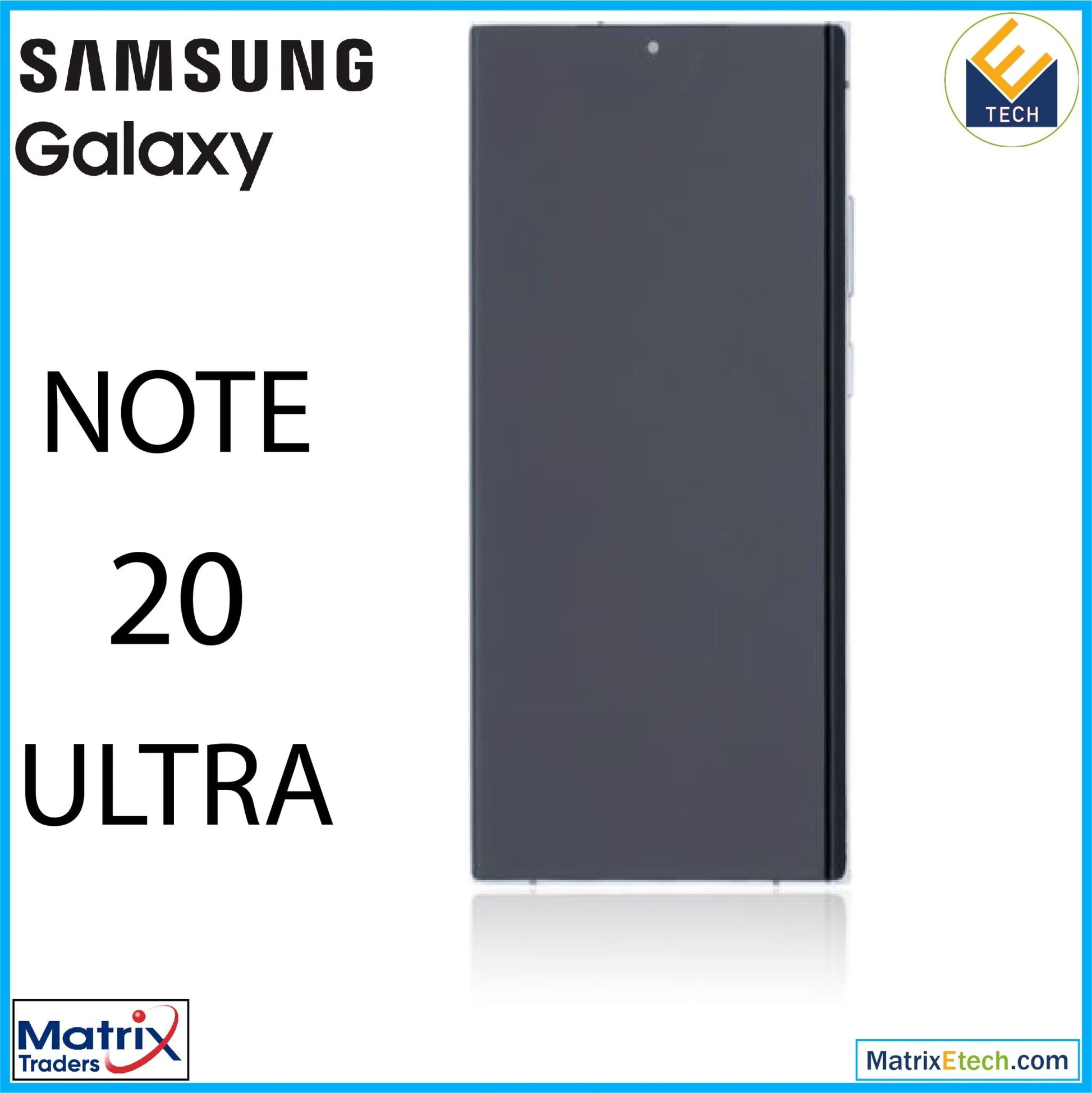 Samsung Galaxy Note 20 Ultra 5G OLED Assembly With Frame - Matrix Traders