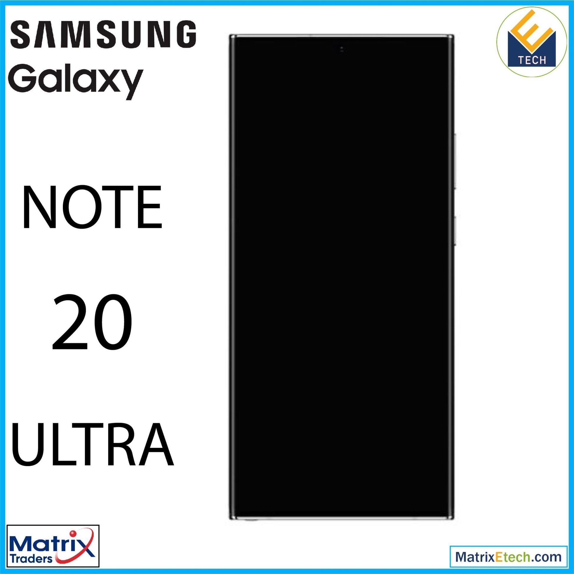 Samsung Galaxy Note 20 Ultra 5G OLED Assembly With Frame (Blemish D) - Matrix Traders