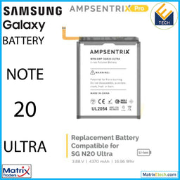 Samsung Galaxy Note 20 Ultra Replacement Battery (AmpSentrix Pro) EB - BN985ABY - Matrix Traders