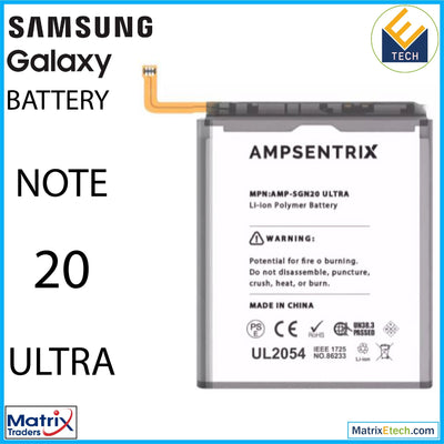 Samsung Galaxy Note 20 Ultra Replacement Battery (AmpSentrix Pro) EB - BN985ABY - Matrix Traders