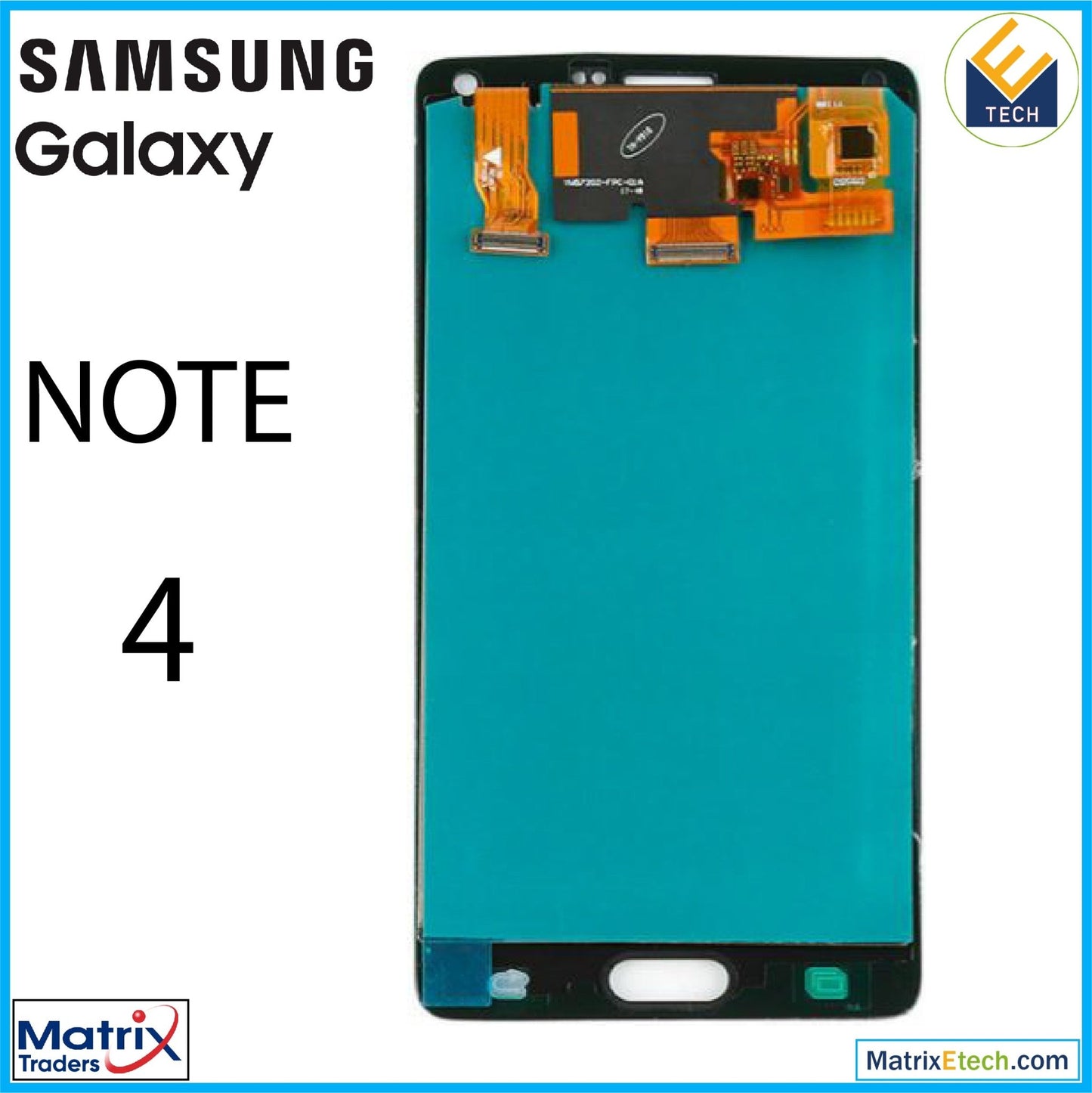 Samsung Galaxy Note 4 OLED Assembly Without Frame - Matrix Traders