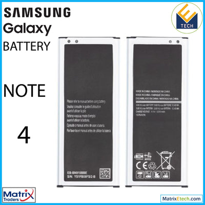 Samsung Galaxy Note 4 Replacement Battery (EB - BN910BBE) - Matrix Traders