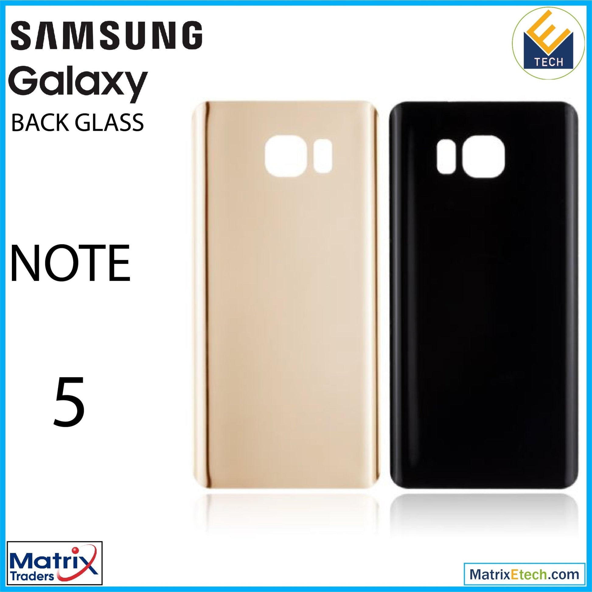 Samsung Galaxy Note 5 Back Cover Glass (Aftermarket Plus) - Matrix Traders