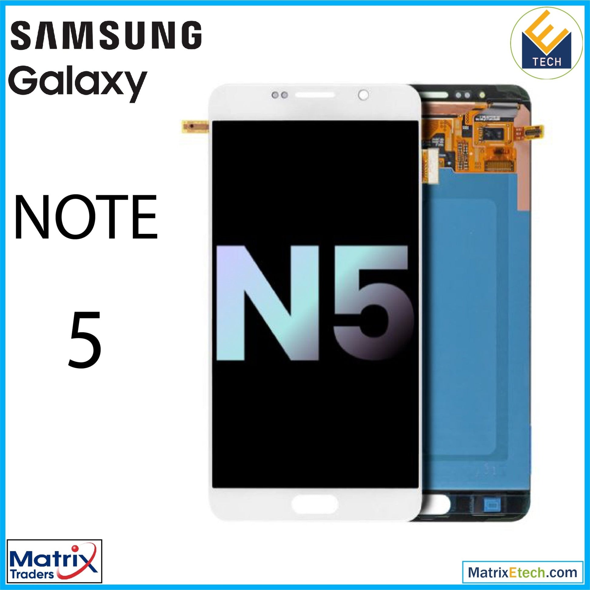 Samsung Galaxy Note 5 OLED Assembly Without Frame - Matrix Traders