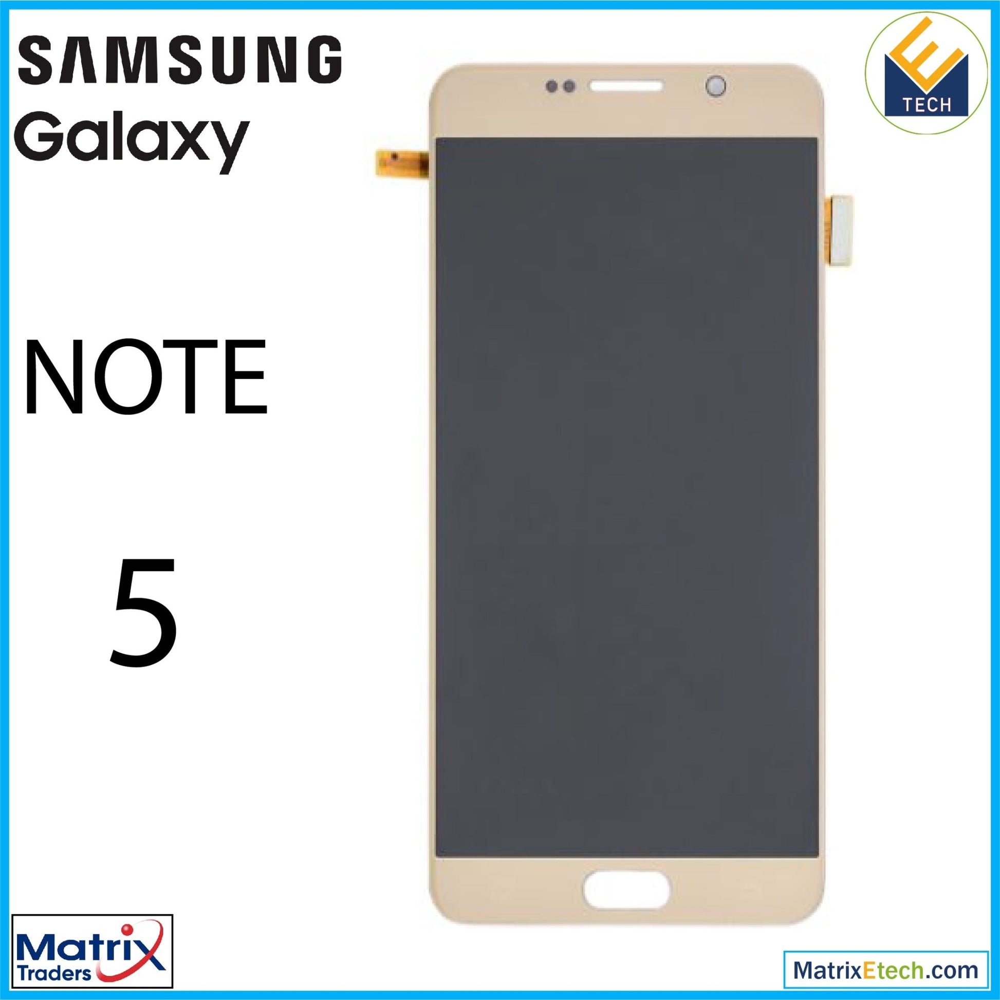 Samsung Galaxy Note 5 OLED Assembly Without Frame - Matrix Traders