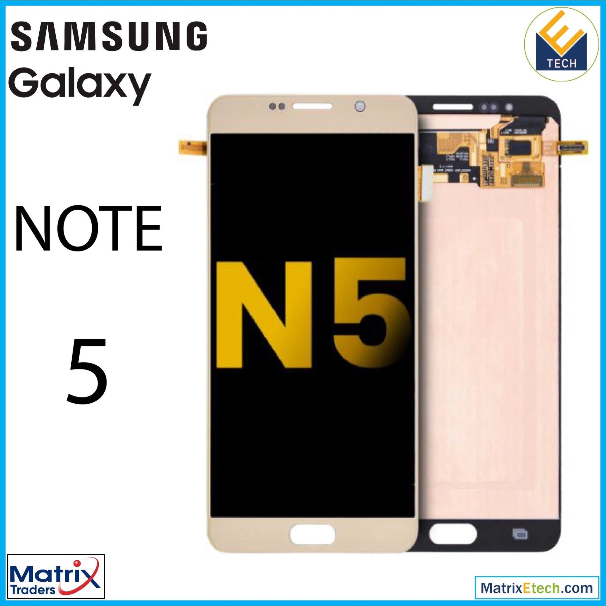 Samsung Galaxy Note 5 OLED Assembly Without Frame - Matrix Traders