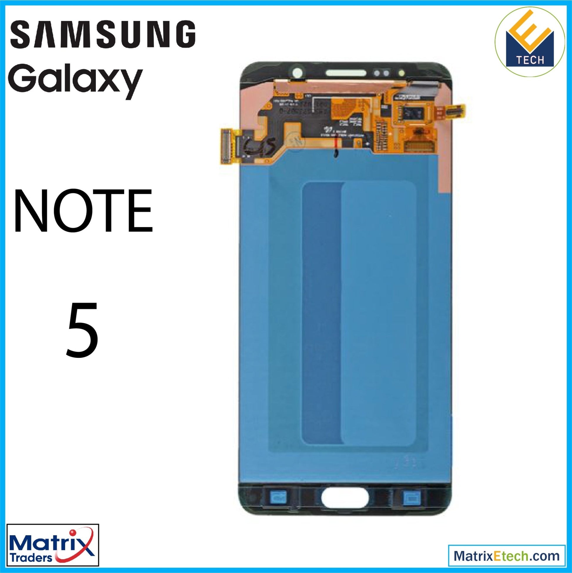 Samsung Galaxy Note 5 OLED Assembly Without Frame - Matrix Traders