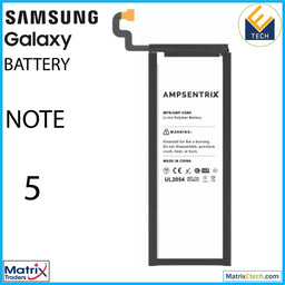 Samsung Galaxy Note 5 Replacement Battery (AmpSentrix Pro) (EB - BN920ABA) - Matrix Traders