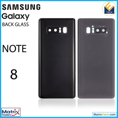 Samsung Galaxy Note 8 Back Cover Glass With Camera Lens (Service Pack) - Matrix Traders