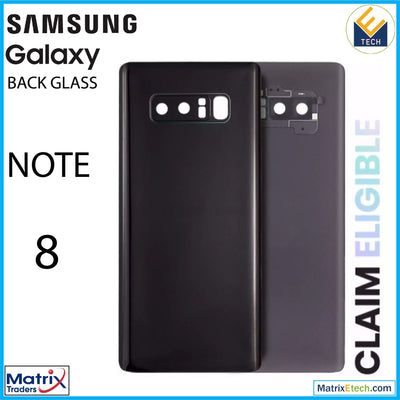 Samsung Galaxy Note 8 Back Cover Glass With Camera Lens (Service Pack) - Matrix Traders