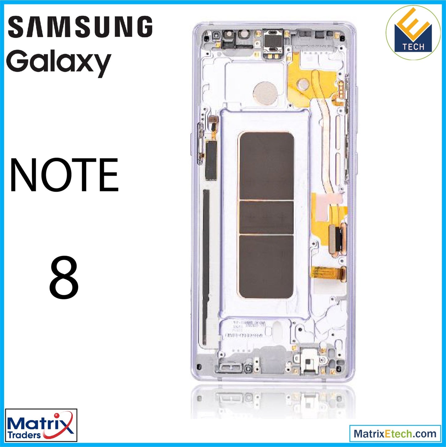 Samsung Galaxy Note 8 OLED Assembly With Frame - Matrix Traders