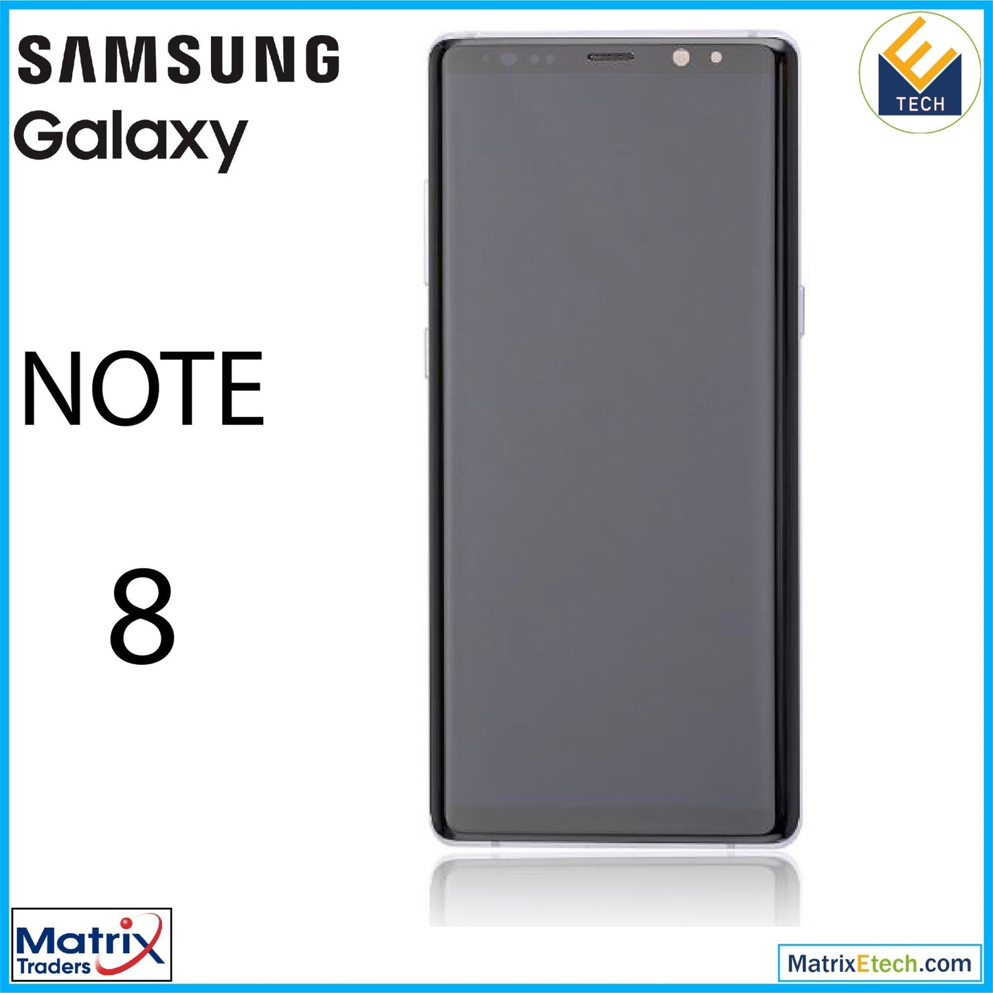 Samsung Galaxy Note 8 OLED Assembly With Frame - Matrix Traders