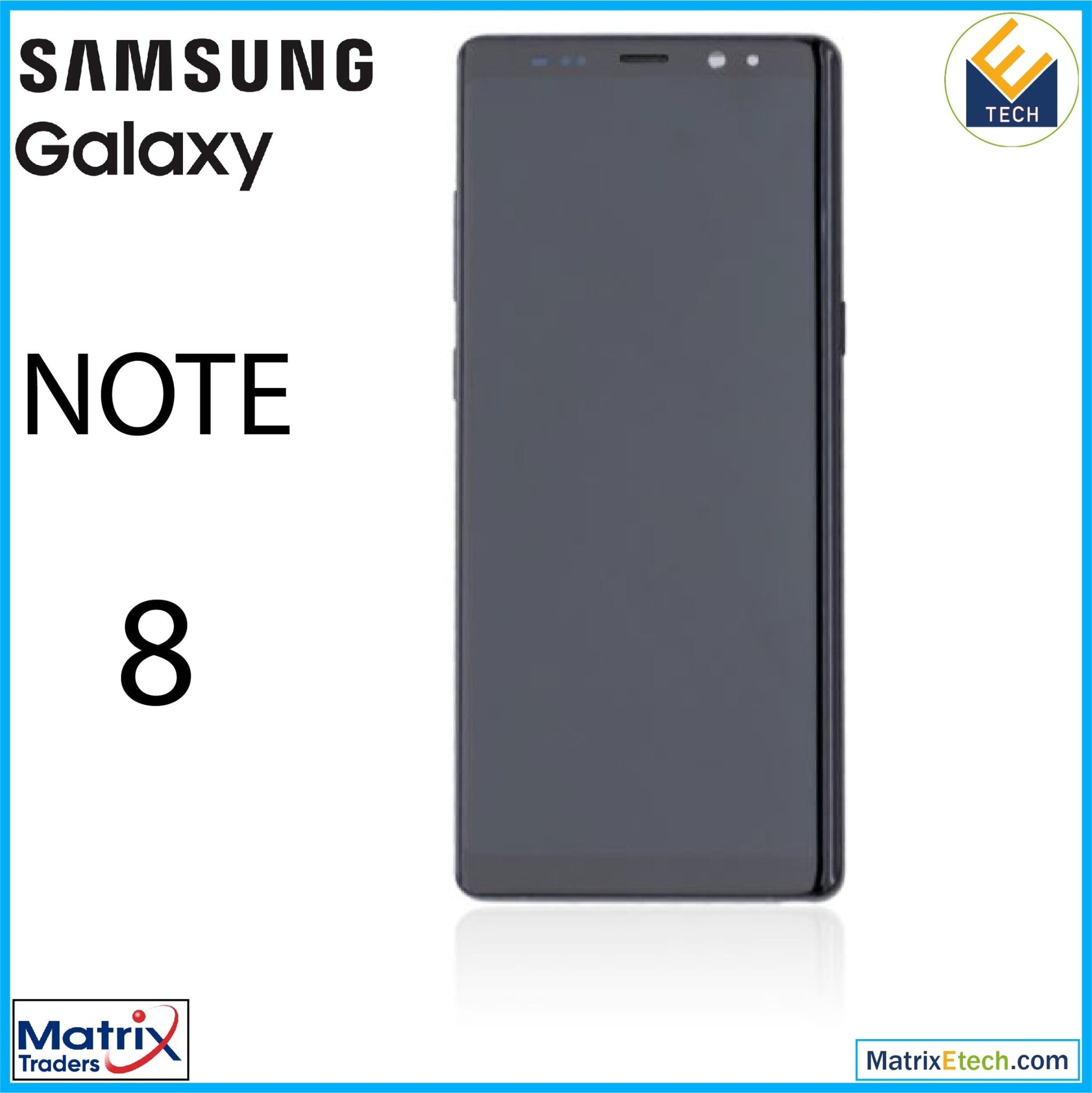 Samsung Galaxy Note 8 OLED Assembly With Frame (Blemish B) - Matrix Traders