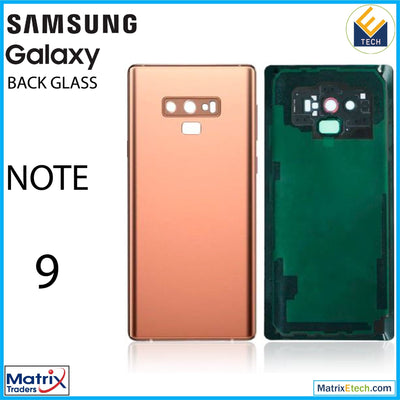 Samsung Galaxy Note 9 Back Cover Glass With Camera Lens (Aftermarket Plus) - Matrix Traders