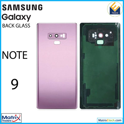 Samsung Galaxy Note 9 Back Cover Glass With Camera Lens (Aftermarket Plus) - Matrix Traders