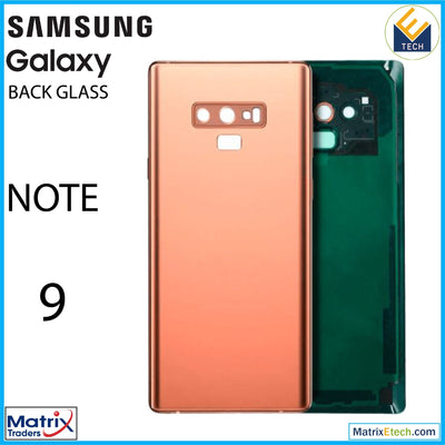 Samsung Galaxy Note 9 Back Cover Glass With Camera Lens (Aftermarket Plus) - Matrix Traders