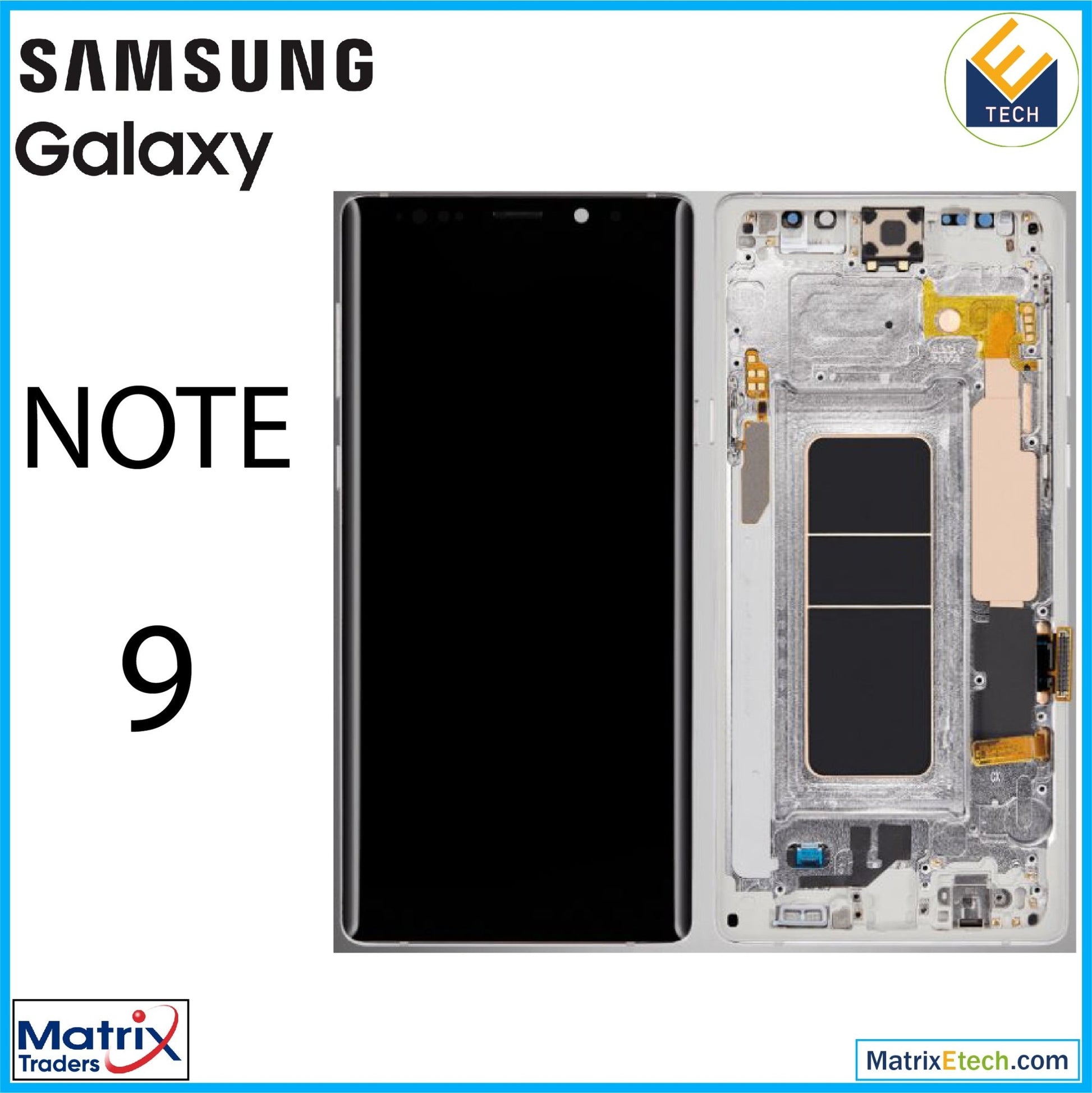 Samsung Galaxy Note 9 OLED Assembly With Frame - Matrix Traders