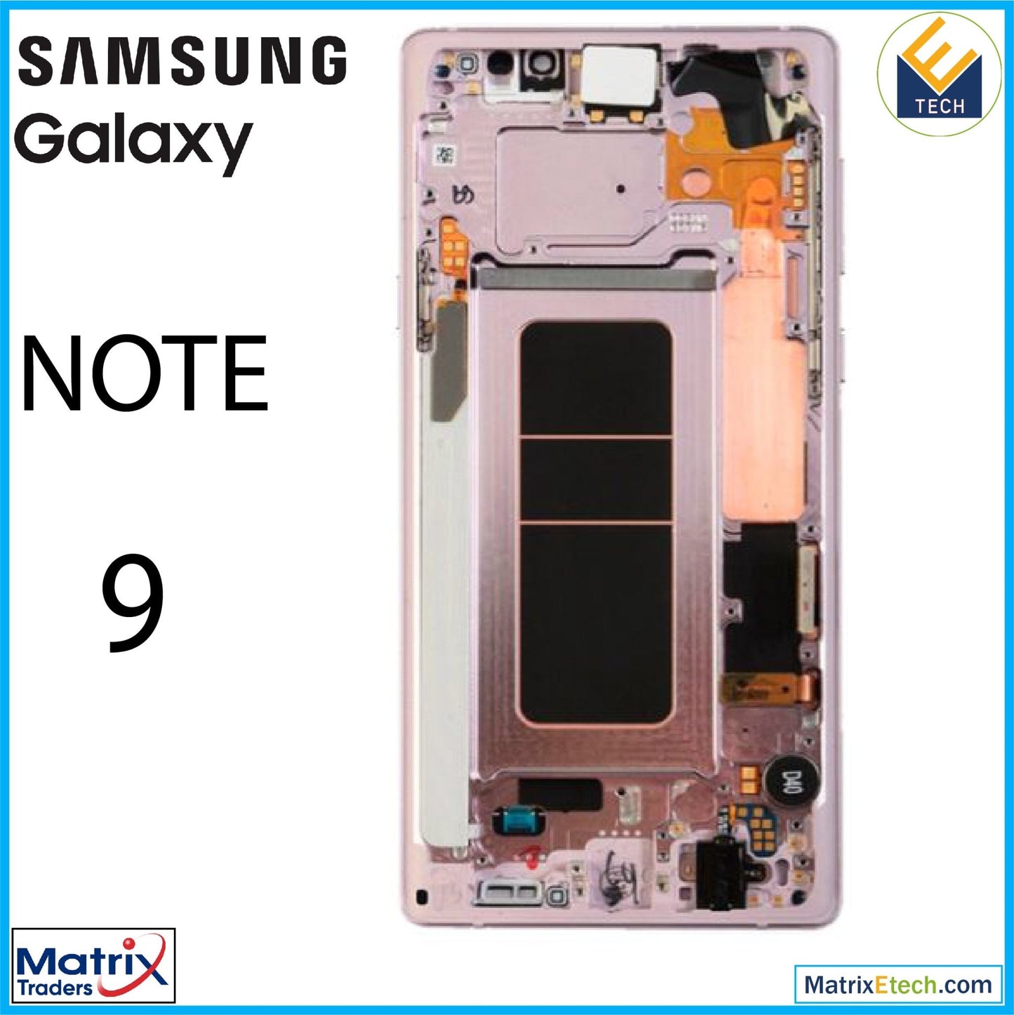 Samsung Galaxy Note 9 OLED Assembly With Frame - Matrix Traders