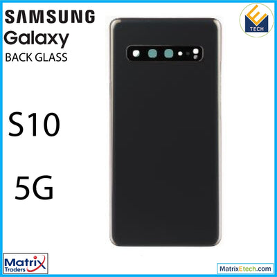 Samsung Galaxy S10 5G Back cover Glass With Camera Lens (Aftermarket Plus) - Matrix Traders