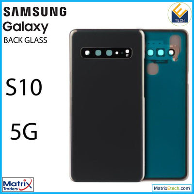 Samsung Galaxy S10 5G Back cover Glass With Camera Lens (Aftermarket Plus) - Matrix Traders