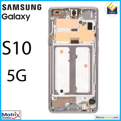 Samsung Galaxy S10 5G OLED Assembly With Frame (Service Pack) - Matrix Traders