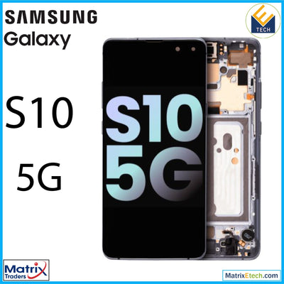 Samsung Galaxy S10 5G OLED Assembly With Frame (Service Pack) - Matrix Traders