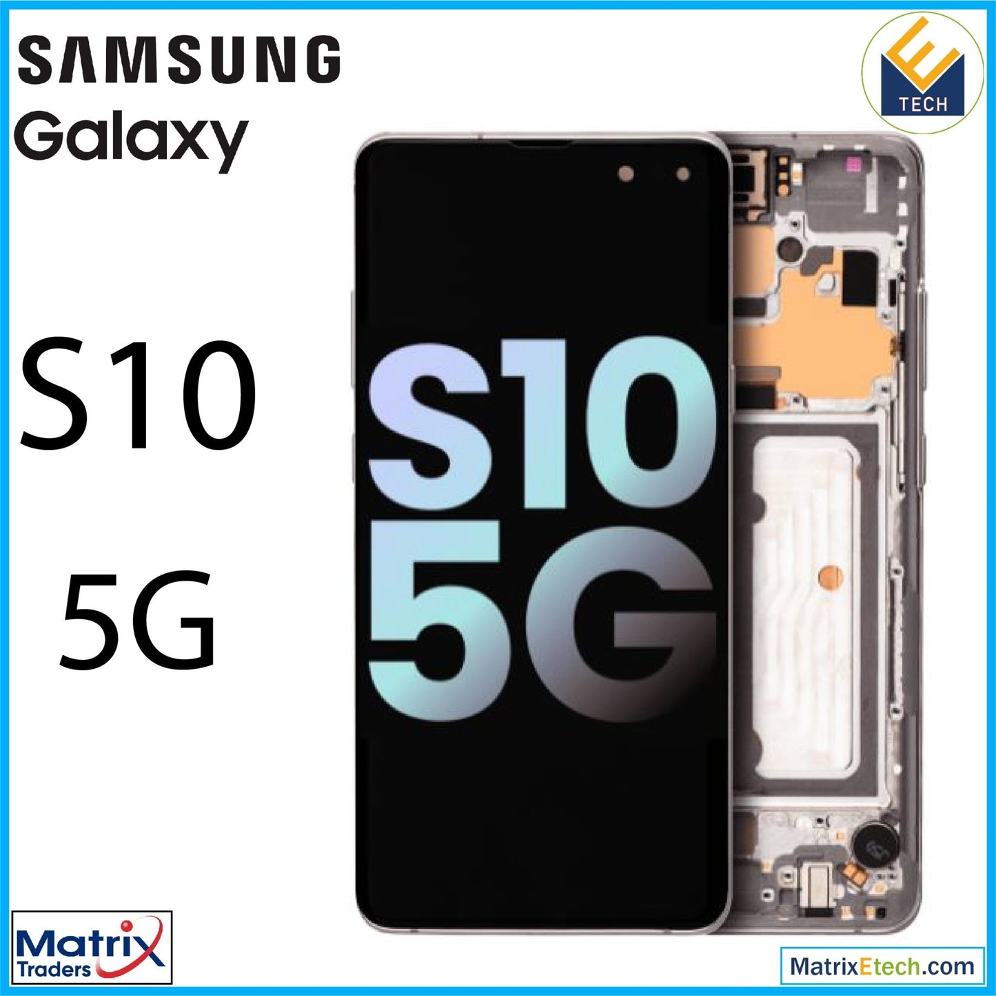 Samsung Galaxy S10 5G OLED Assembly With Frame (Service Pack) - Matrix Traders