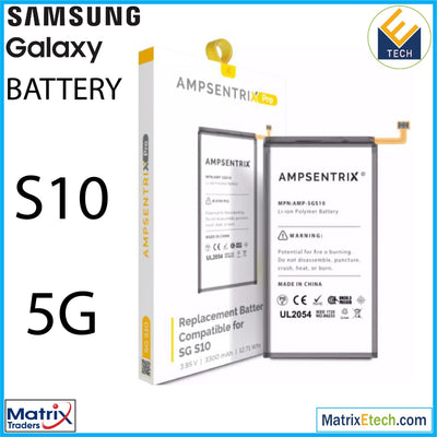 Samsung Galaxy S10 5G Replacement Battery (Pro) EB - BG977ABU - Matrix Traders