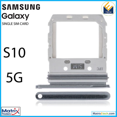 Samsung Galaxy S10 5G Single Sim Card Tray - Matrix Traders