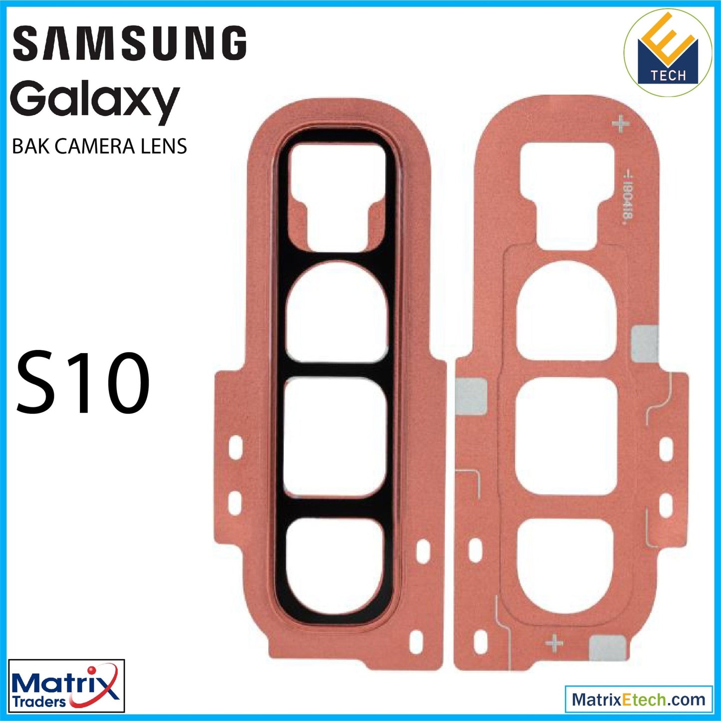 Samsung Galaxy S10 Back Camera Lens With Cover Bezel Ring - Matrix Traders